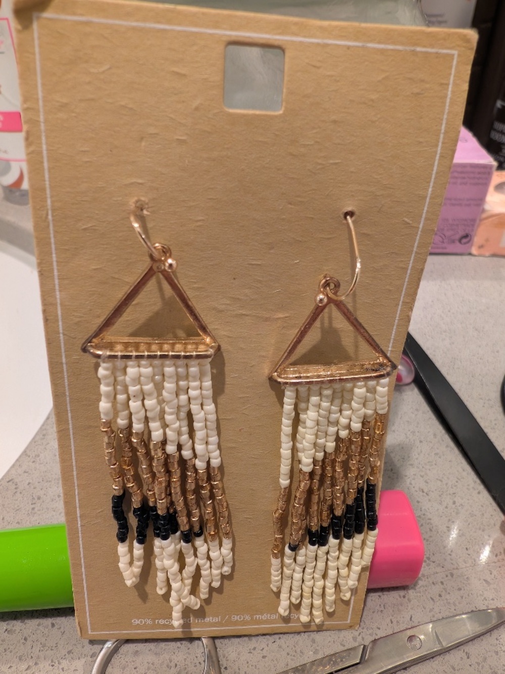 Beaded Dangle Earings